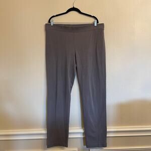 J.Jill Pants Pure Jill Slim Leg Gray Large Pull On Pima Cotton Modal Large